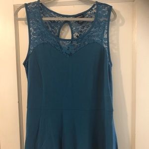 Blue Torrid Peplum Top